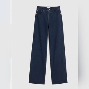 Madewell Navy Wide Leg Jeans